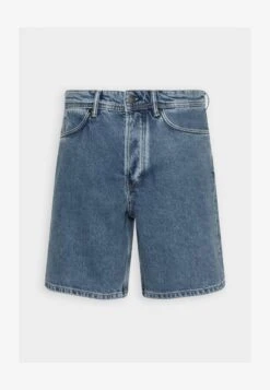 Marc O'Polo DENIM POCKET FIT REGULAR WAIST LOW CROTCH BUTTON FLY - Jeans Shorts - Multi-coloured/mid Blue Authentic -Mode Familie 29822fd56ed147549687eaf9f0162d6c