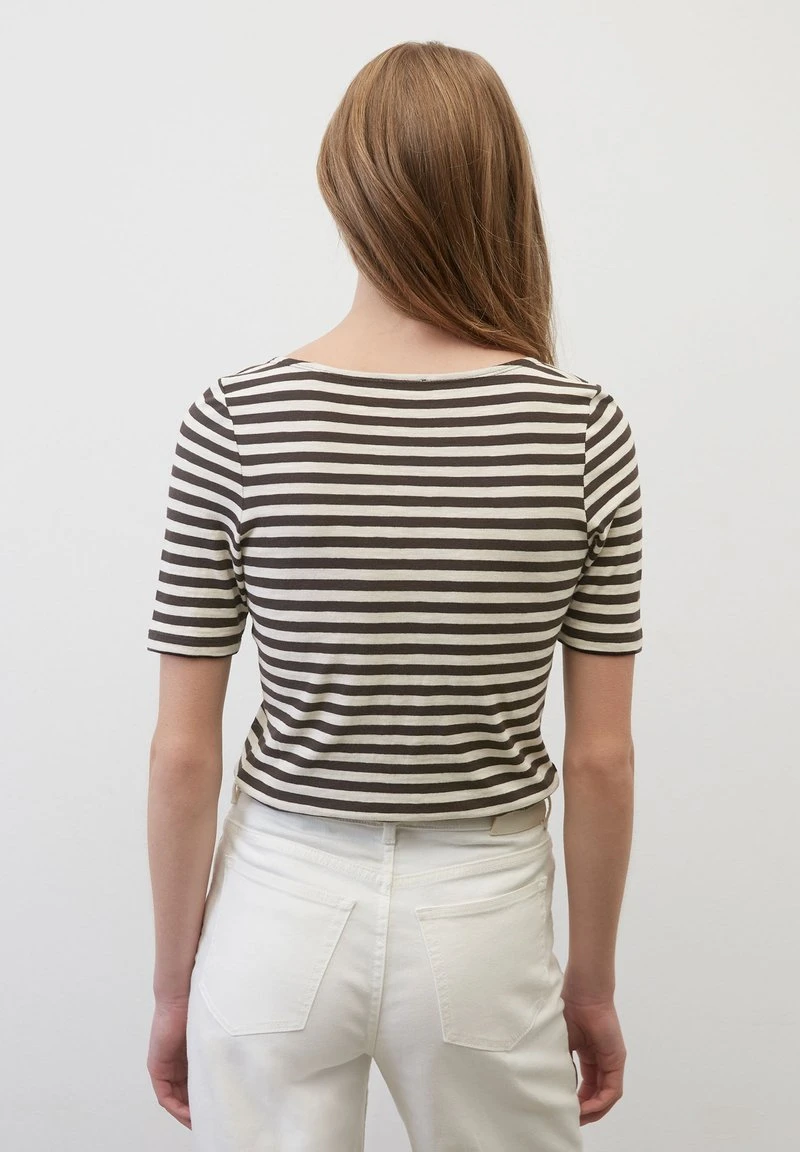 Marc O'Polo GESTREIFTES AUS - T-Shirt Print - Dark Brown 2 Marc O'Polo GESTREIFTES AUS - T-Shirt Print - Dark Brown – Bild 2