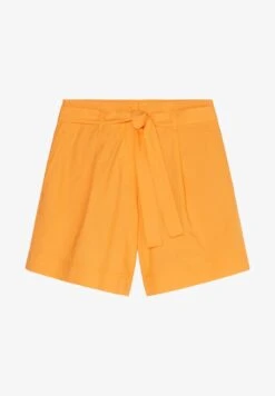 Marc O'Polo HIGH RISE PLEATS BELT - Shorts - Faded Marigold -Mode Familie 2dca298e7d654cfc9546bf46dddb74d6