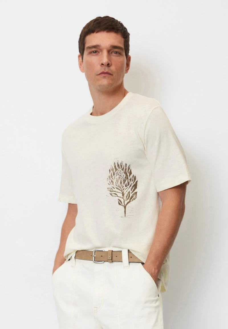 Marc O'Polo REGULAR - T-Shirt Print - White Cotton 1 Marc O'Polo REGULAR - T-Shirt Print - White Cotton