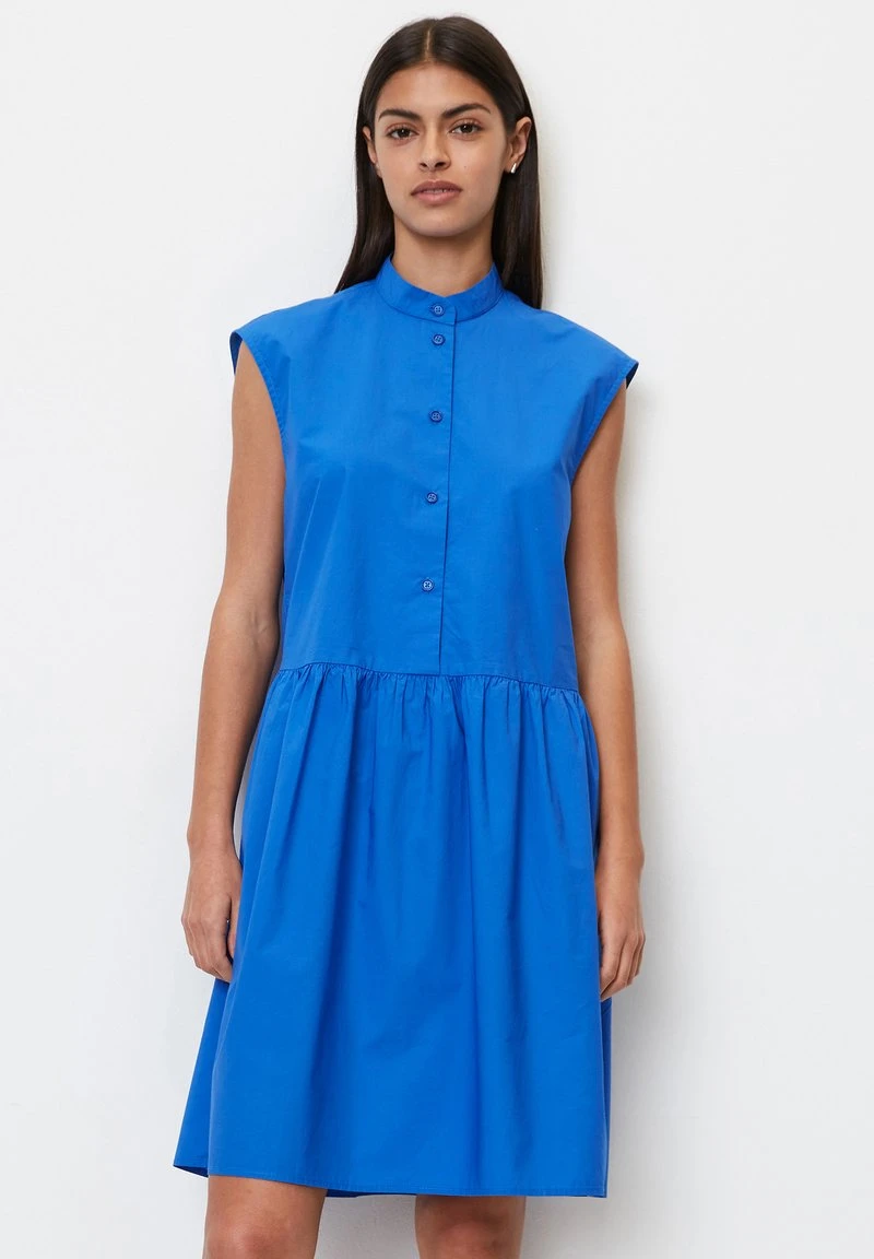 Marc O'Polo DENIM ÄRMELOSES VOLANT- AUS BIO - Blusenkleid - Mediterranean Blue 1 Marc O'Polo DENIM ÄRMELOSES VOLANT- AUS BIO - Blusenkleid - Mediterranean Blue