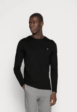 Marc O'Polo LONG SLEEVE ROUND NECK - Langarmshirt - Black