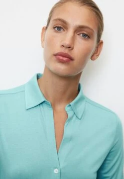 Marc O'Polo KURZARM - Hemdbluse - Sea Blue -Mode Familie 316a9cc3456a46ff8622c012d7288635
