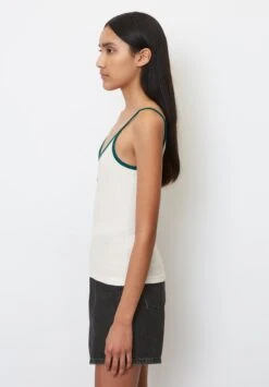 Marc O'Polo DENIM SPAGHETTITRÄGER MIT STRUKTUR AUS ORGANIC C - Bluse - Scandinavian White 10 Marc O'Polo DENIM SPAGHETTITRÄGER MIT STRUKTUR AUS ORGANIC C - Bluse - Scandinavian White -Mode Familie 31fba7ab179548f18f7759d9ea51af1e