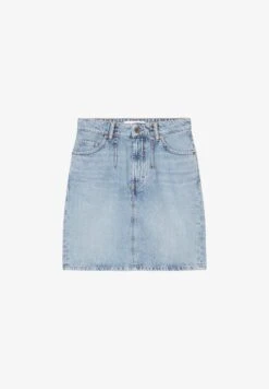 Marc O'Polo HIGH RISE LENGTH - Minirock - Vintage Mid Blue Wash