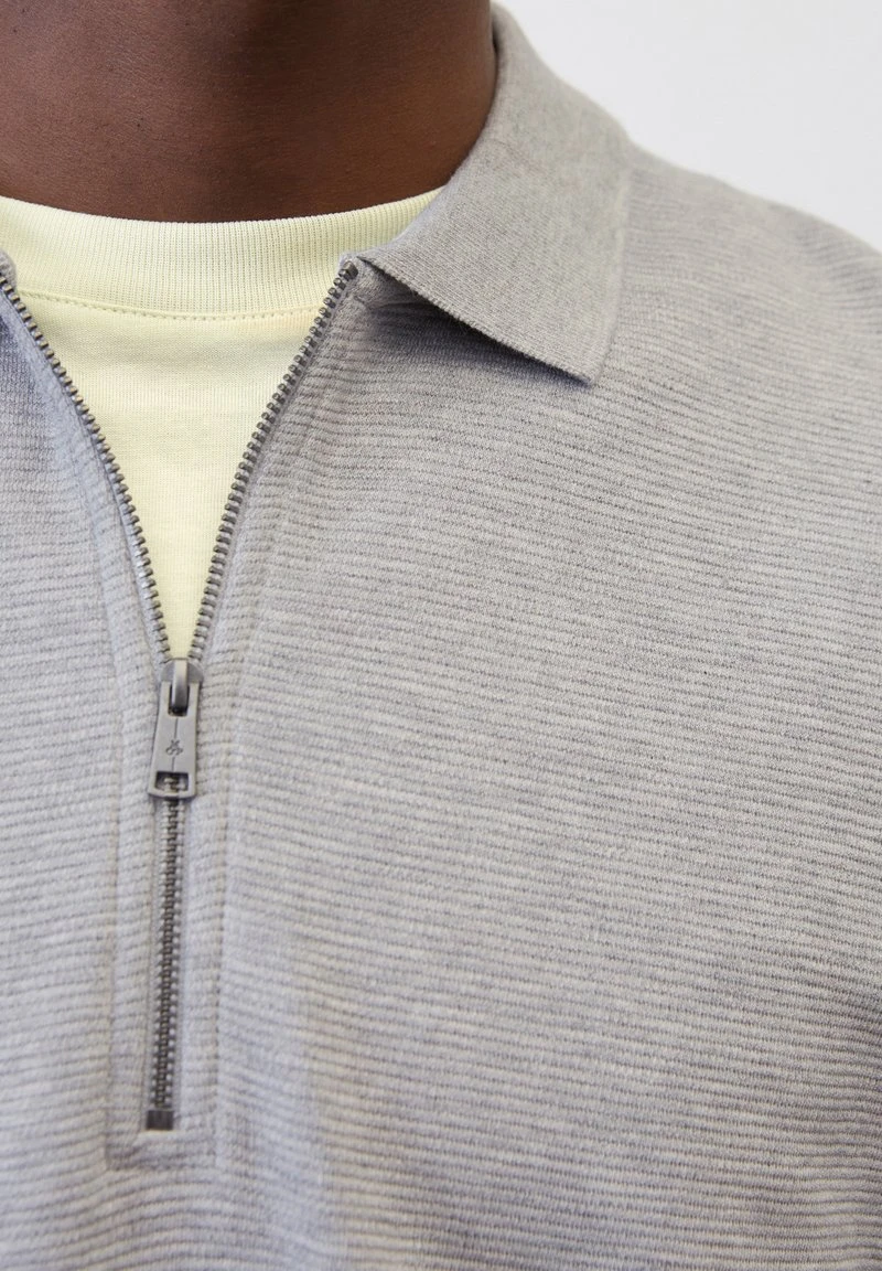 Marc O'Polo REGULAR MIT FEINER-STRUKTUR - Poloshirt - Silver Gray Melange 3 Marc O'Polo REGULAR MIT FEINER-STRUKTUR - Poloshirt - Silver Gray Melange – Bild 3