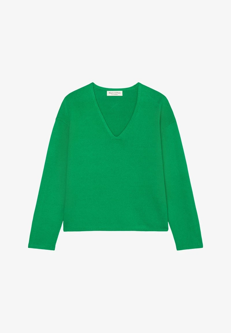Marc O'Polo V-NECK - Strickpullover - Vivid Green 6 Marc O'Polo V-NECK - Strickpullover - Vivid Green – Bild 6