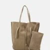 Marc O'Polo SILJA SET - Shopping Bag - Dusty Earth