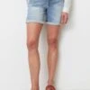 Marc O'Polo AUS-STRETCH - Jeans Shorts - Mid Blue Wash