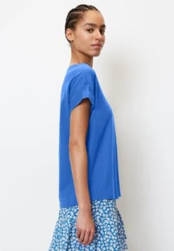 Marc O'Polo DENIM MIT TURN-UP-SLEEVES AUS BASIC - T-Shirt Basic - Mediterranean Blue 9 Marc O'Polo DENIM MIT TURN-UP-SLEEVES AUS BASIC - T-Shirt Basic - Mediterranean Blue -Mode Familie 364fec3f0332495583efe724e0470327