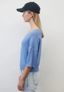 Marc O'Polo DENIM MIT V-AUSSCHNITT - Strickpullover - Soft Sky Blue -Mode Familie 371423de2dce428d86be4a04f92c3ee5