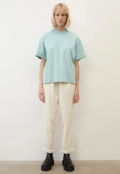 Marc O'Polo BOYFRIEND WIDE - T-Shirt Basic - Frozen Blue -Mode Familie 380ef99ed60e4b0b974824100e2382ae