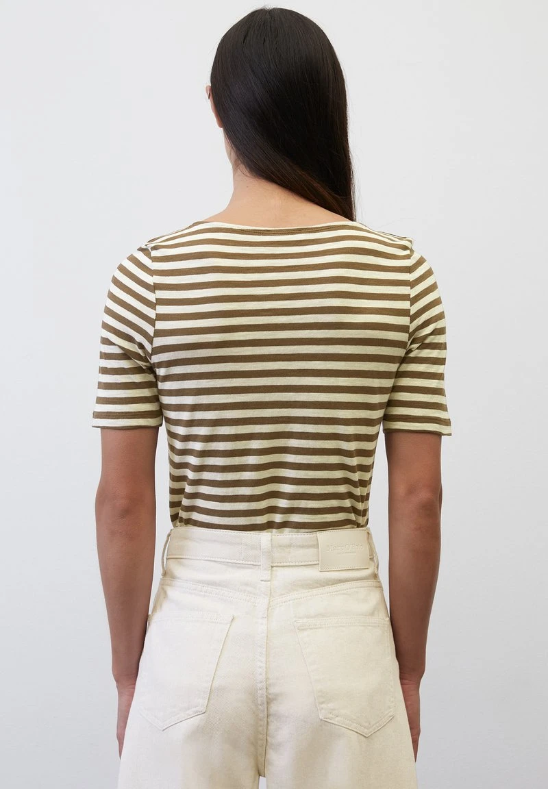 Marc O'Polo T-Shirt Print - Multi Earthy Brown 3 Marc O'Polo T-Shirt Print - Multi Earthy Brown – Bild 3