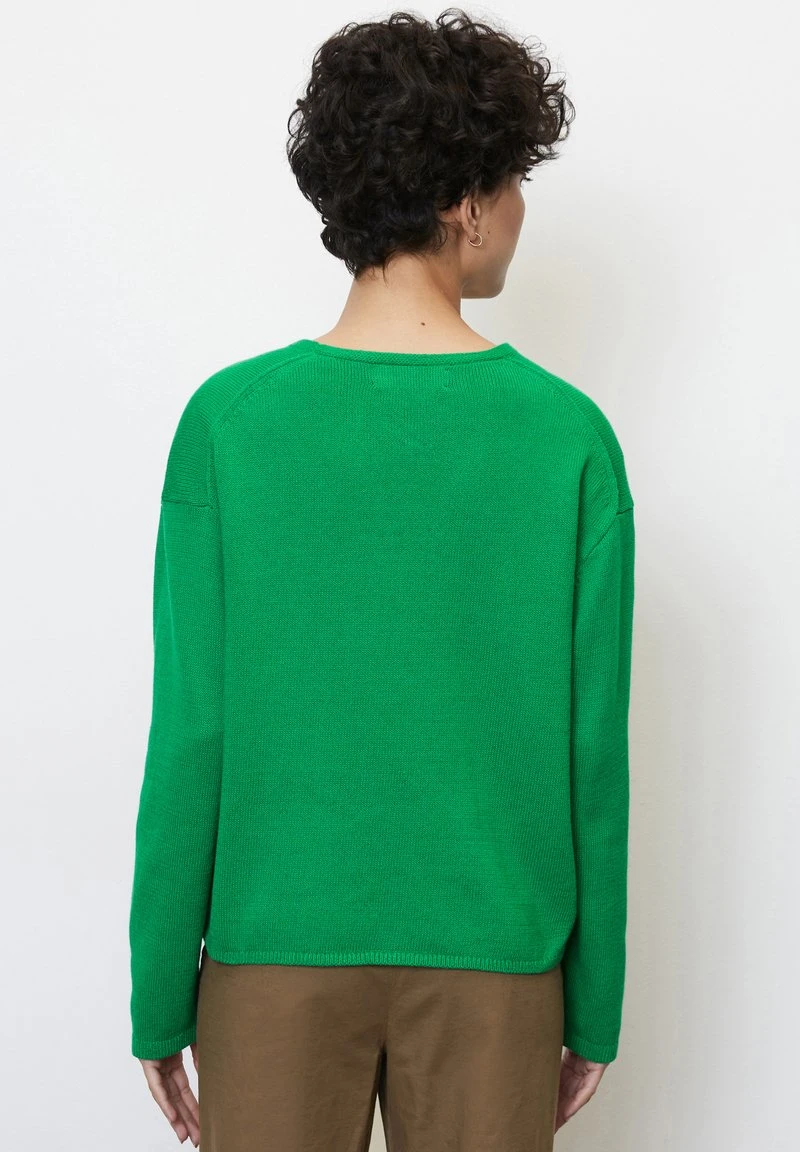Marc O'Polo V-NECK - Strickpullover - Vivid Green 2 Marc O'Polo V-NECK - Strickpullover - Vivid Green – Bild 2