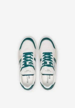 Marc O'Polo MIT FARBAKZENTEN - Sneaker Low - Offwhite Blue -Mode Familie 3af664cd6ffb4a489f2824ec04461c73