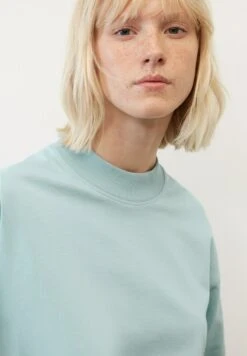 Marc O'Polo BOYFRIEND WIDE - T-Shirt Basic - Frozen Blue -Mode Familie 3b9b21ebcc774d2d96458bced992e97f