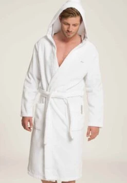 Marc O'Polo BADEMANTEL MIT KAPUZE LÄNGE - Bademantel - White -Mode Familie 3c217f7ef044430ab695c6dbd043e24f 2