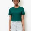 Marc O'Polo DENIM RUNDHALS MIT STRUKTUR AUS - T-Shirt Basic - Green