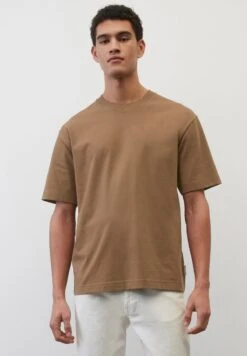 Marc O'Polo RUNDHALS RELAXED AUS HOCHWERTIGEM HEAVY - T-Shirt Basic - Nutshell