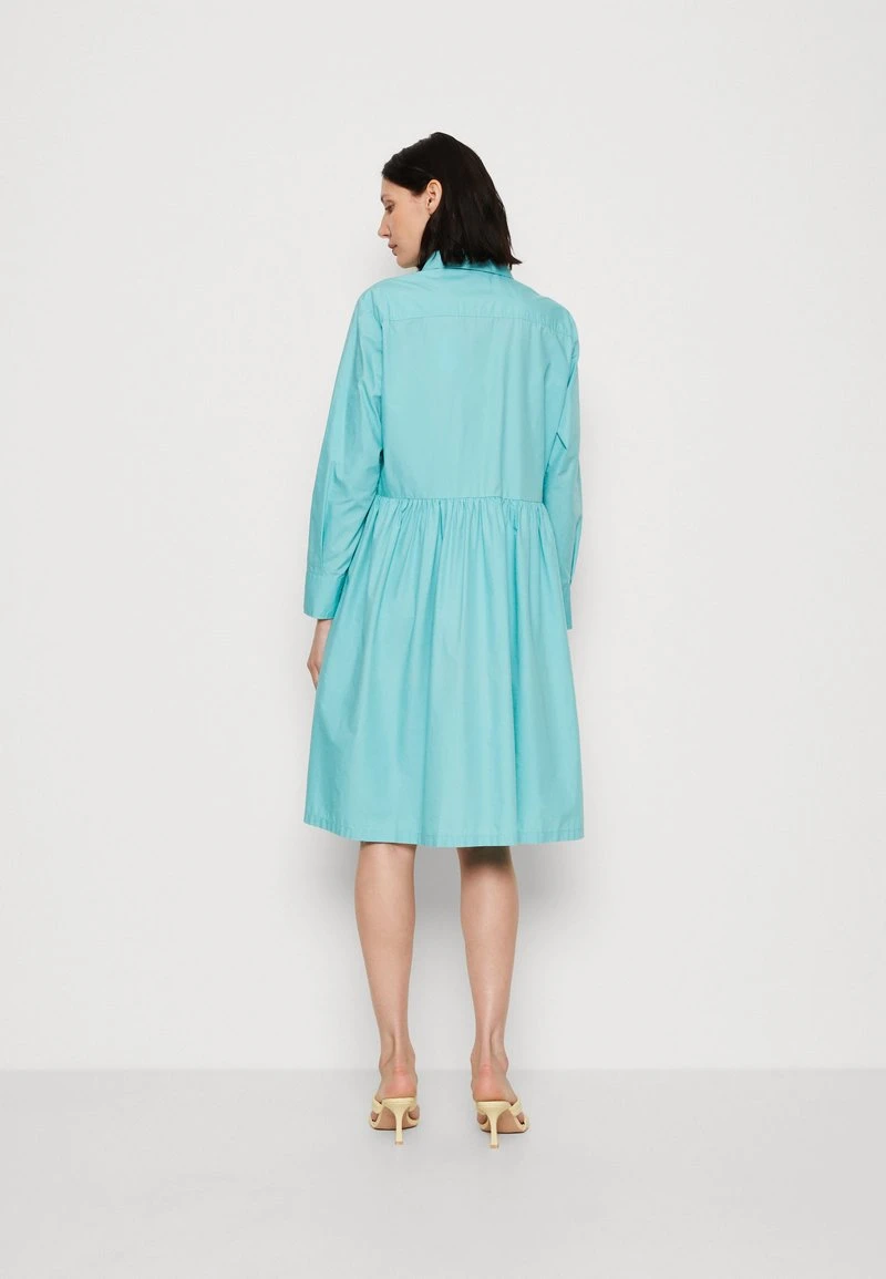 Marc O'Polo DRESS SHIRT STYLE FEMININE GATHERING MODERN DETAILS - Blusenkleid - Sea Blue 3 Marc O'Polo DRESS SHIRT STYLE FEMININE GATHERING MODERN DETAILS - Blusenkleid - Sea Blue – Bild 3