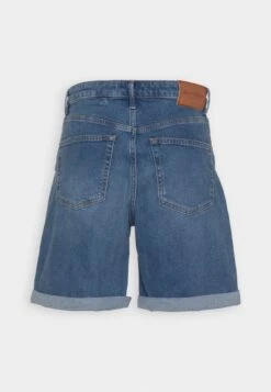 Marc O'Polo HIGH WAIST RELAXED FIT MID LENGTH TURN UP - Jeans Shorts - Dark Blue -Mode Familie 4375298e461049bea735b3525e5a6b0f