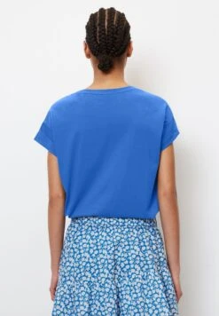 Marc O'Polo DENIM MIT TURN-UP-SLEEVES AUS BASIC - T-Shirt Basic - Mediterranean Blue 8 Marc O'Polo DENIM MIT TURN-UP-SLEEVES AUS BASIC - T-Shirt Basic - Mediterranean Blue -Mode Familie 44b0eb061dbc4ae581c1057bab15309d