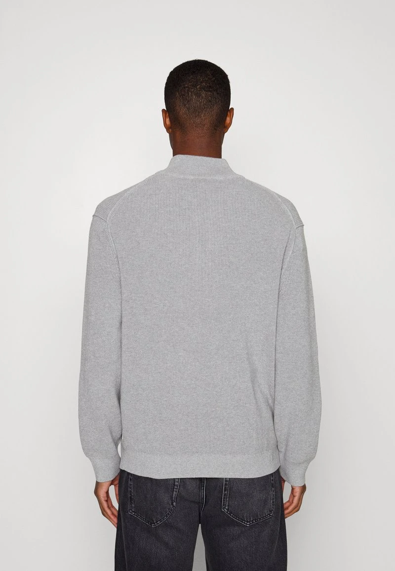 Marc O'Polo DENIM LONG SLEEVE TROYER COLLAR - Strickpullover - Mid Grey 3 Marc O'Polo DENIM LONG SLEEVE TROYER COLLAR - Strickpullover - Mid Grey – Bild 3