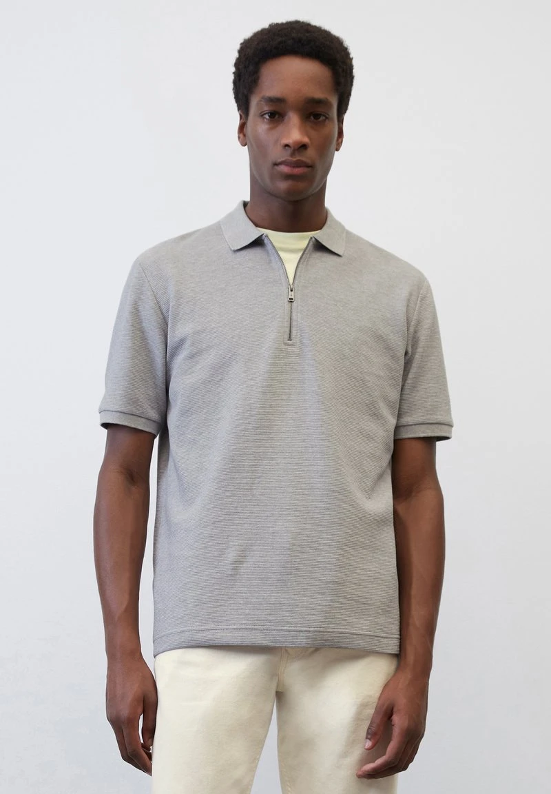 Marc O'Polo REGULAR MIT FEINER-STRUKTUR - Poloshirt - Silver Gray Melange 1 Marc O'Polo REGULAR MIT FEINER-STRUKTUR - Poloshirt - Silver Gray Melange