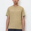 Marc O'Polo SHORT SLEEVE CREW NECK CLASSIC INSIDE CHE - T-Shirt Print - Soft Mocca