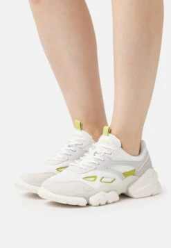 Marc O'Polo JULIA - Sneaker Low - White/lime Green