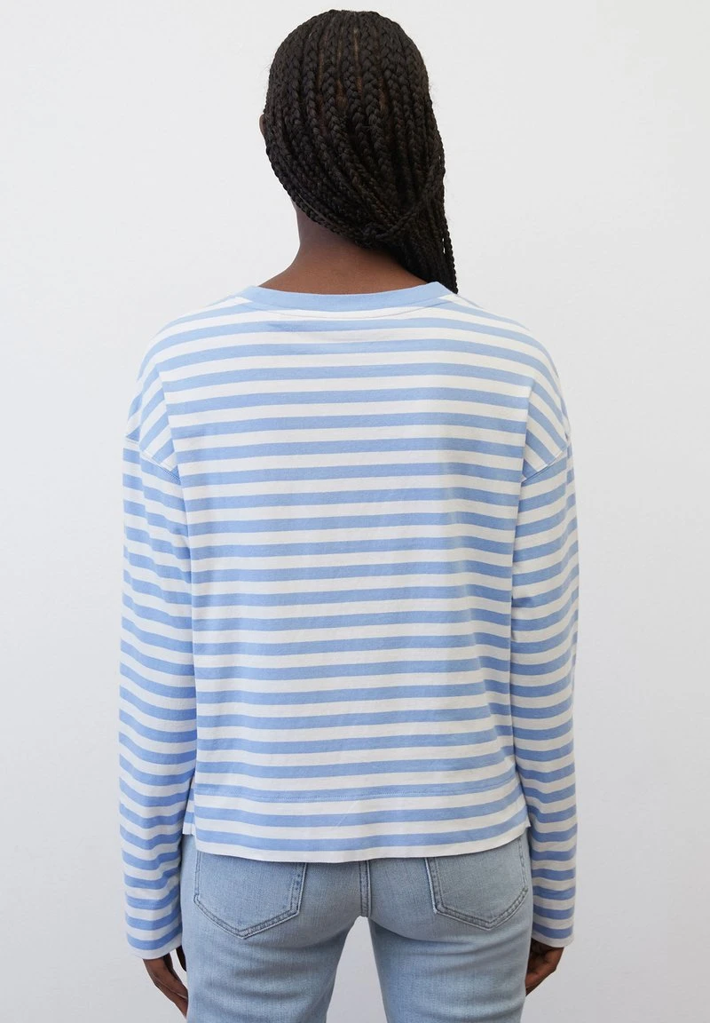 Marc O'Polo DENIM RINGEL-LONGSLEEVE LOOSE AUS - Langarmshirt - Multi Soft Sky Blue 2 Marc O'Polo DENIM RINGEL-LONGSLEEVE LOOSE AUS - Langarmshirt - Multi Soft Sky Blue – Bild 2