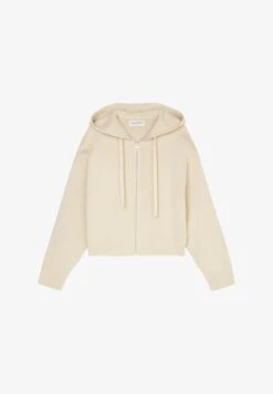 Marc O'Polo KAPUZEN CROPPED - Strickjacke - Chalky Sand