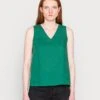 Marc O'Polo BLOUSE SLEEVELESS BACKSIDE PLEAT - Bluse - Preppy Green