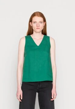 Marc O'Polo BLOUSE SLEEVELESS BACKSIDE PLEAT - Bluse - Preppy Green