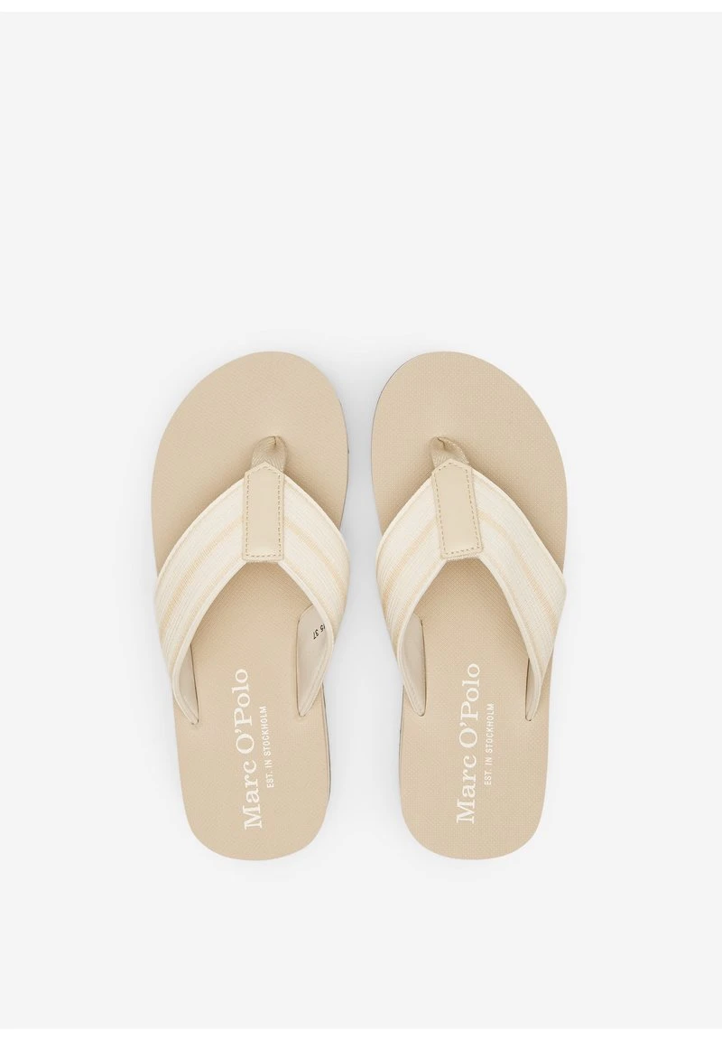 Marc O'Polo PLATEAU MIT STREIFEN - Zehentrenner - Sand 3 Marc O'Polo PLATEAU MIT STREIFEN - Zehentrenner - Sand – Bild 3