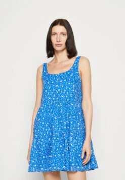 Marc O'Polo DENIM DRESS SLEEVELESS TIER SKIRT - Freizeitkleid - Multi/mediterranean Blue