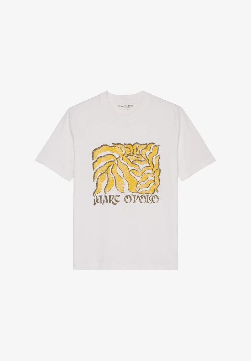 Marc O'Polo REGULAR MIT BRUST-PRIN - T-Shirt Print - White 6 Marc O'Polo REGULAR MIT BRUST-PRIN - T-Shirt Print - White – Bild 6
