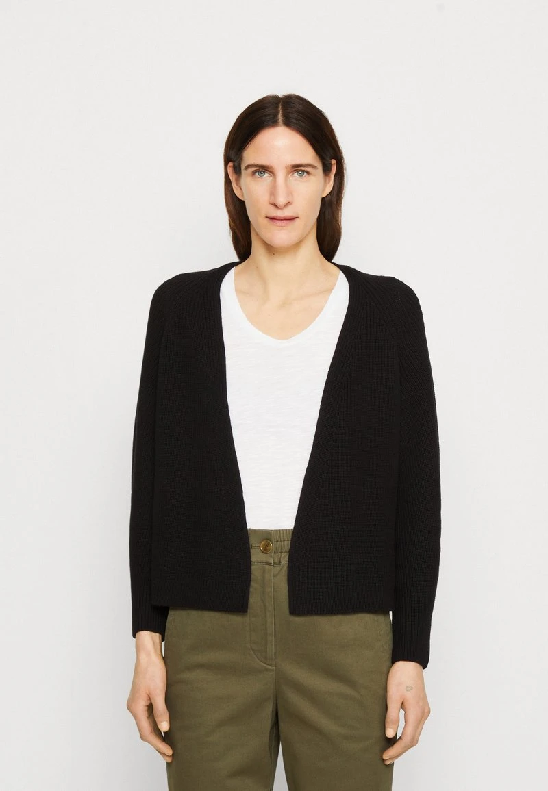 Marc O'Polo DENIM OPEN CARDIGAN WITH RAGLAN SLEEVE - Strickjacke - Black 1 Marc O'Polo DENIM OPEN CARDIGAN WITH RAGLAN SLEEVE - Strickjacke - Black