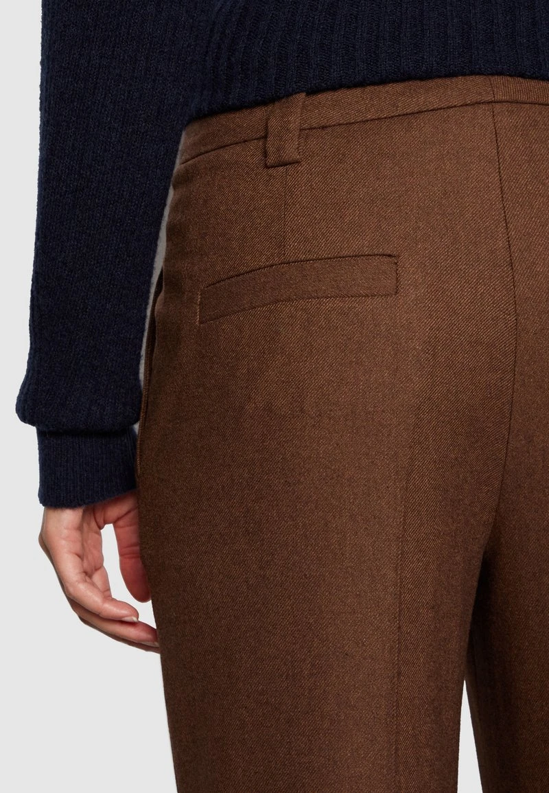 Marc O'Polo STRAIGHT LEG HIGH RISE CROPPED LENGTH - Stoffhose - Dark Walnut 6 Marc O'Polo STRAIGHT LEG HIGH RISE CROPPED LENGTH - Stoffhose - Dark Walnut – Bild 6