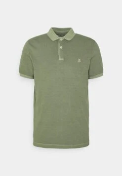 Marc O'Polo SHORT SLEEVE, COLLAR AND CUFFS, SLITS AT HEM - Poloshirt - Olive -Mode Familie 4f6a261ee741411a975eeb3bf0378f15