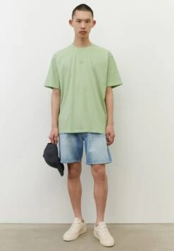 Marc O'Polo DENIM SHORT SLEEVE RELAXED - T-Shirt Basic - Gossip Green Melange -Mode Familie 52d3ea6558774820ad08209770d63b21