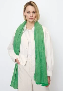 Marc O'Polo MIT DECKENSTICH - Schal - Vivid Green -Mode Familie 5328a319030346cd86df489749e29452 1