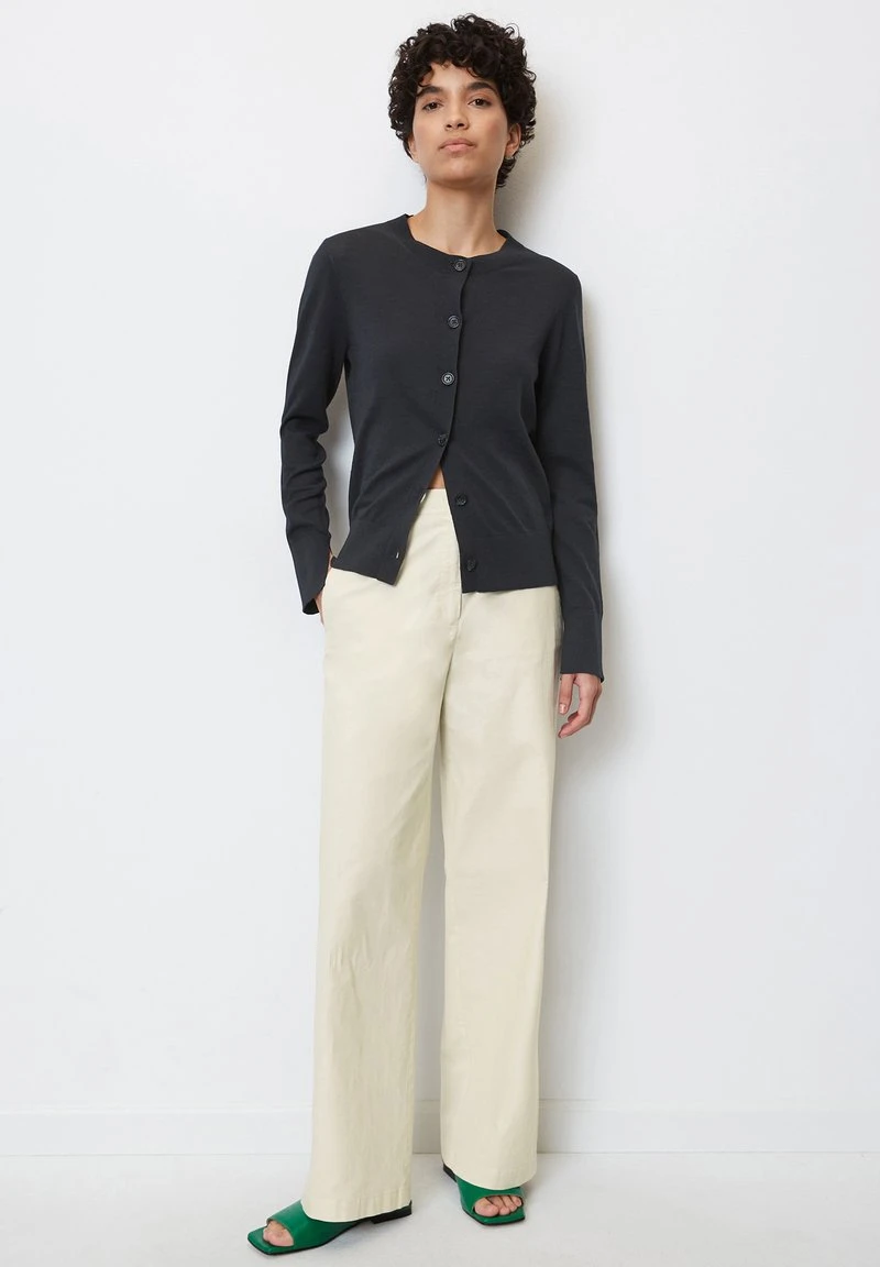 Marc O'Polo REGULAR AUS SLUB - Strickjacke - Deep Blue Sea 2 Marc O'Polo REGULAR AUS SLUB - Strickjacke - Deep Blue Sea – Bild 2