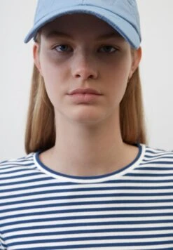 Marc O'Polo DENIM STREIFEN-SLIM AUS STRETCHIGEM - Langarmshirt - Blue -Mode Familie 5780f99b4eb24114ae9a40217cf3b1d2