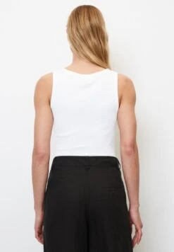 Marc O'Polo TANK AUS ORGANIC - Top - White -Mode Familie 5896072cffe641d48d43fab7e6d12cd6
