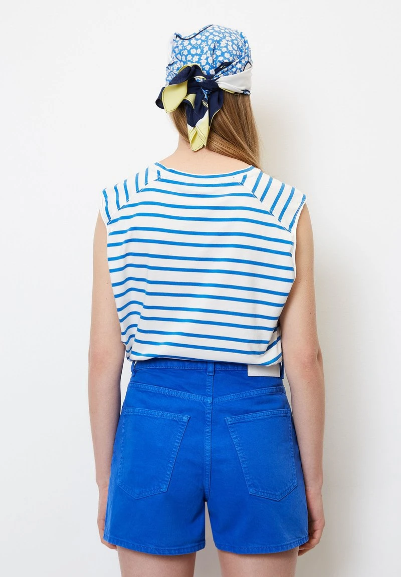 Marc O'Polo DENIM ÄRMELLOSES STREIFEN LOOSE - T-Shirt Print - Multi Mediterranean Blue 3 Marc O'Polo DENIM ÄRMELLOSES STREIFEN LOOSE - T-Shirt Print - Multi Mediterranean Blue – Bild 3