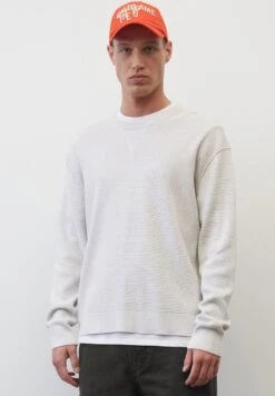 Marc O'Polo DENIM MOCK NECK IN ORGANIC - Strickpullover - Light Shadow Melange