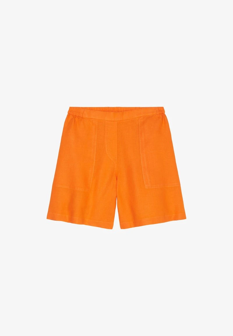 Marc O'Polo HIGH WAISTMIT TEIL-ELASTISCHEM BUND - Shorts - Marigold Orange 6 Marc O'Polo HIGH WAISTMIT TEIL-ELASTISCHEM BUND - Shorts - Marigold Orange – Bild 6