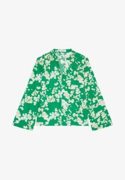 Marc O'Polo V-NECK- MIT ALLOVER-PRINT AUS PAPERTOUCH - Bluse - Green 11 Marc O'Polo V-NECK- MIT ALLOVER-PRINT AUS PAPERTOUCH - Bluse - Green -Mode Familie 5b19c34a3c304c1180da99c9dfa97402