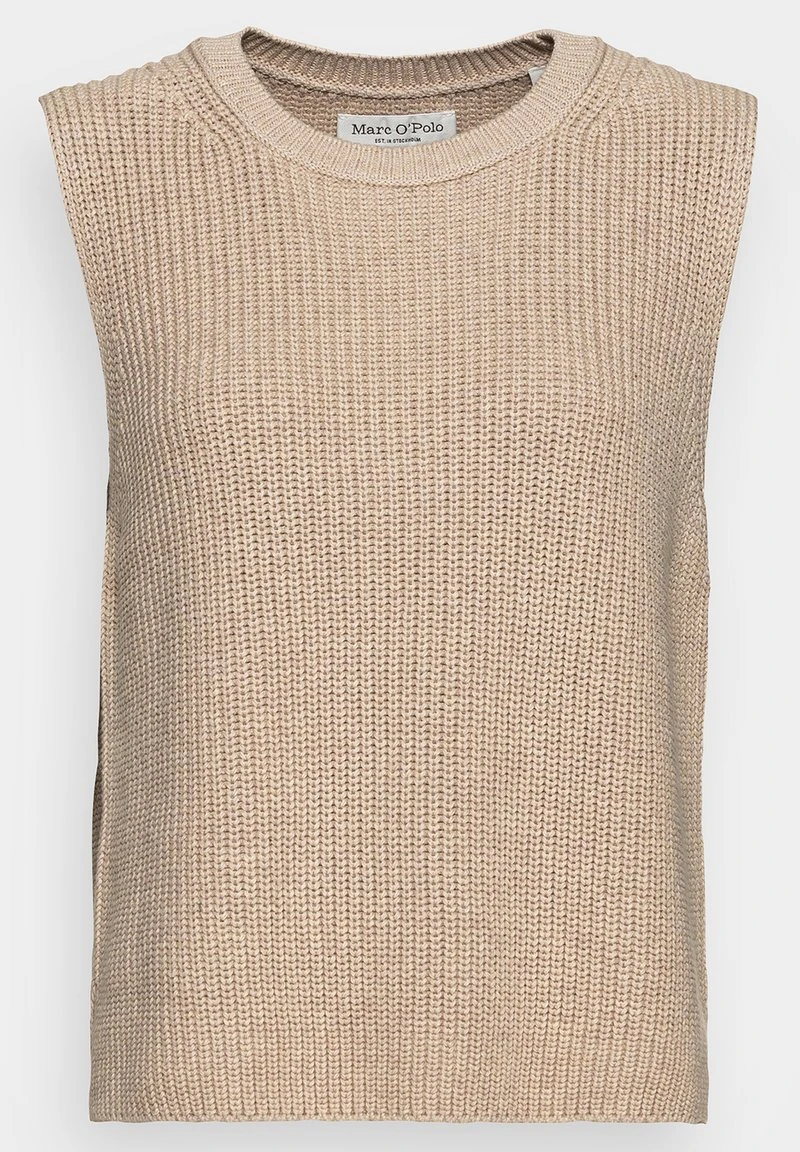 Marc O'Polo PULLUNDER SLEEVELES ROUND NECK - Strickpullover - Frosty Sand Melange 6 Marc O'Polo PULLUNDER SLEEVELES ROUND NECK - Strickpullover - Frosty Sand Melange – Bild 6